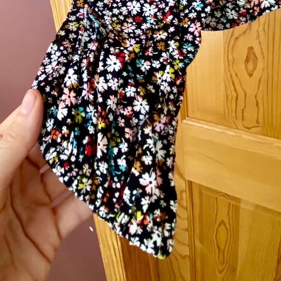 The Loft Dark Floral Ditsy Long Sleeve Work Office Blouse Top XL Spring Summer - Picture 2 of 7